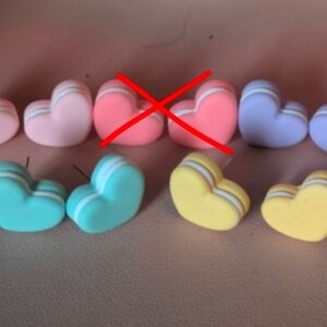 Colorful Heart Earrings